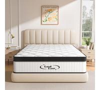 CertiPUR-US, materasso king size da 30,5 cm in una scatola per alleviare il dolore alla schiena, memory foam e molle a spirale, rigidità media, eccellente isolamento del movimento, supporto per bordi