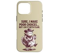 Certo che faccio scelte sbagliate, ma lo faccio con stile Custodia per iPhone 16 Pro Max