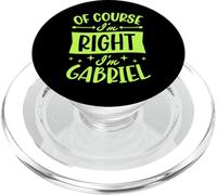 Certo che ho ragione I'm Gabriel Nome personalizzato PopSockets PopGrip per MagSafe