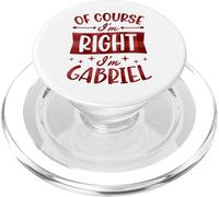 Certo che ho ragione I'm Gabriel Nome personalizzato PopSockets PopGrip per MagSafe