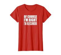 Certo Che Ho Ragione, Sono Aleksandra Maglietta, Donna, Rosso, XL