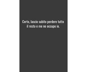 Certo, lascio subito perdere tutto il resto e me ne occupo io.: Taccuino 6 x 9 In, foderato in modo simile all'A5. Copertina morbida. 120 pagine. Quaderno da disegno per il diario