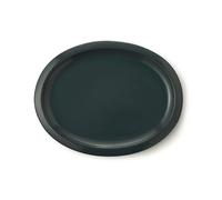 CERTRE - Sottovaso Bonsai Ovale in Gres, Made in Italy, Colore D19 (Smaltato)| Misure esterne 33x25x2 cm