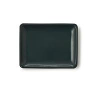 CERTRE - Sottovaso per Bonsai Rettangolare in Gres, Made in Italy, Colore D19 (Smaltato)| Misure esterne 18x14x2 cm