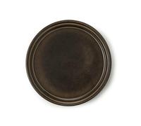 CERTRE - Sottovaso per Bonsai Rotondo in Gres, Made in Italy, Colore Crema Catalana Chiara (Smaltato)| Misure esterne: diametro 21 cm x altezza 1,5 cm