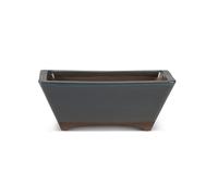 Certrè - Vaso Bonsai Rettangolare in Gres, Modello Milano, Made in Italy, Colore D19 (Smaltato)| 20,5x15,5x8 cm
