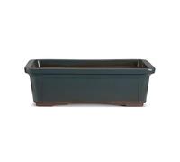 CERTRE - Vaso Bonsai Rettangolare in Gres, Modello Torino, Made in Italy, Colore D19 (Smaltato)| Misure esterne 38,5x28x12 cm