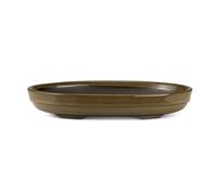 Certrè - Vaso per Bonsai ovale in gres modello Roma 22,4x15,2x3,8 cm