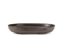 Certrè - Vaso per Bonsai ovale in gres modello Roma 33,5x25,5x5,5 cm