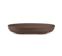 Certrè - Vaso per Bonsai ovale in gres modello Roma 33,5x25,5x5,5 cm