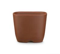 Certrè - Vaso per Bonsai quadrato in gres modello Genova 14x14x10,7 cm