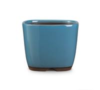 Certrè - Vaso per Bonsai quadrato in gres modello Genova 15x15x13 cm