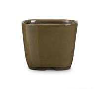 Certrè - Vaso per Bonsai quadrato in gres modello Genova 20x20x15 cm