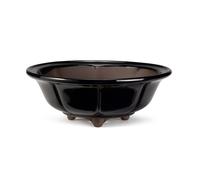 Certrè - Vaso per Bonsai rotondo in gres modello Bologna 19x7,1 cm