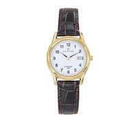 Certus Orologio Donna Acciaio Dorato Pelle Marrone 646330, bianco