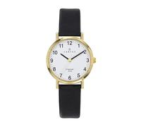 Certus Orologio Donna Acciaio Dorato Pelle Nero 646529, bianco