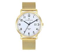 Certus Orologio Uomo Acciaio Dorato Milanese 617025, bianco