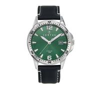 Certus Orologio Uomo Acciaio Pelle Nero 611173, verde