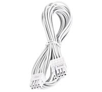 Certusfun Cavo PCIE per Corsair, 65 cm, da maschio a maschio, 8 pin a 6+2 pin, GPU cavo di alimentazione per Thermaltake, alimentatore modulare AresGAME (65 cm), bianco 16 AWG [V.2026])