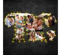 Certykllp Luci da parete personalizzate con lettere dell'alfabeto, collage di foto, lampada da notte, collage per foto di famiglia, regalo per mamma, padre, moglie
