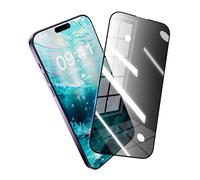 CERUPUIMU 1 pellicola protettiva in vetro temperato compatibile con iPhone 15/16 da 6,1 pollici, anti-spy, durezza 9H, anti-sfogliamento, antigraffio, senza bolle