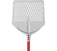 Cerutti Inox Pala Pizza Quadrata Forata Manico 1,5 mt Alluminio Anodizzato Made in Italy (33x33/ h. 150)