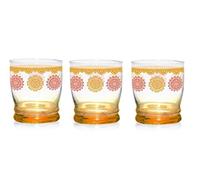 Cerve Set 3 Bicchieri Acqua da Tavola Giove Persia Arancio 340 CC