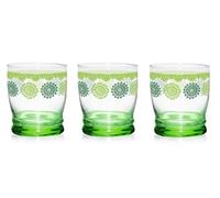 Cerve Set 3 Bicchieri Acqua da Tavola Giove Persia Verde 340 CC