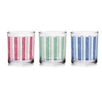 Cerve Set 3 Bicchieri da Tavola in Vetro Linda Canvas 220 cc