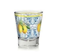 Cerve Set 3 Bicchieri Tazzine Caffè in Vetro Columbia Sunny Lemon