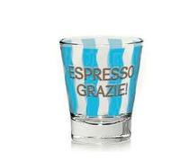 Cerve Set 3 Bicchieri Tazzine in Vetro Caffè Bell'Italia