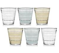 Cerve Set 6 Bicchieri da Tavola Acqua Vino Nadia Scratch 250 CC