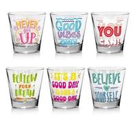 Cerve Set 6 Bicchieri da Tavola Acqua Vino Nadia Wow 250 ml