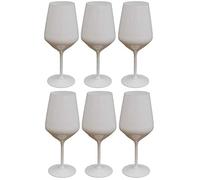 Cerve Set di 6 bicchieri da vino in vetro bianco grande, 530 ml