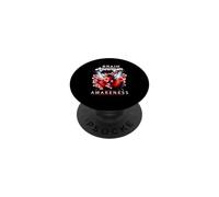 Cervello Aneurysm Awareness Farfalla Nastro Fiore di Cilie PopSockets PopGrip Adesivo