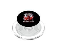Cervello Aneurysm Awareness Farfalla Nastro Fiore di Cilie PopSockets PopGrip per MagSafe
