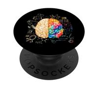 Cervello colorato - Scienza e arte - Neurologo delle neuroscienze PopSockets PopGrip Adesivo