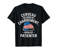 Cervello nel Carico Si Prega di Attendere Divertente Maglietta