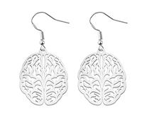 Cervello Orecchini Biologia Collana Psicologia Biologia Regalo Psicologo Regalo Studente di Medicina Regalo, 2.5*2