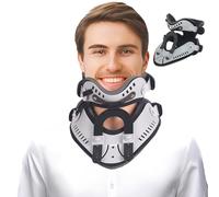 Cervical Neck Traction Device, Adjustable Neck Stretcher, 6 Levels of Adjustable Height, Neck Brace for Relieving Neck Discomfort and Spine Pressure, Cervical Muscle Strain