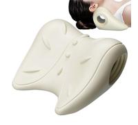 Cervical Pillow Neck Traction Corrector - Foam Straightener Reverse Curvature Support | Gentle Massage Sleep Aid For Neck Shoulder Home Sofa Travel Car Airplane Use