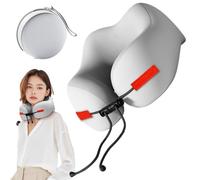 cervicale da viaggio, morbido per dormire, supporto per alleviare la pressione, regolabile per adulti, culla ergonomica per il collo per il comfort di volo, viaggi in auto