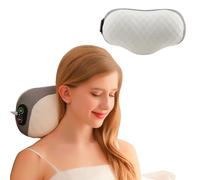 cervicale riscaldato - elettrico rilassante, massaggiante vibrante, supporto della memoria morbido | terapeutico caldo, design ergonomico per impiegati, viaggiatori,