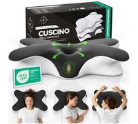 CERVICALFLEX Cuscino Cervicale per Dormire in Memory Foam Comodo Fin dalla Prima Notte - Cuscino Ortopedico Cervicale Ergonomico per Dormire di Lato o Supini Sfoderabile e Lavabile (Scuro)
