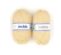 CERVINIA Filati Caprice Acrilico 100% - Confezione da 10 GOMITOLI da 50 gr. cad (Beige - 1615)