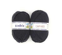 CERVINIA Filati Caprice Acrilico 100% - Confezione da 10 GOMITOLI da 50 gr. cad (Blu Notte - 1552)
