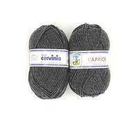 CERVINIA Filati Caprice Acrilico 100% - Confezione da 10 GOMITOLI da 50 gr. cad (Grigio Smog - 1626)