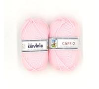 CERVINIA Filati Caprice Acrilico 100% - Confezione da 10 GOMITOLI da 50 gr. cad (Rosa - 1618)