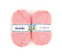 CERVINIA Filati Caprice Acrilico 100% - Confezione da 10 GOMITOLI da 50 gr. cad (Rosa Cipria - 1624)