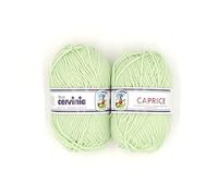 CERVINIA Filati Caprice Acrilico 100% - Confezione da 10 GOMITOLI da 50 gr. cad (VERDINO - 1621)